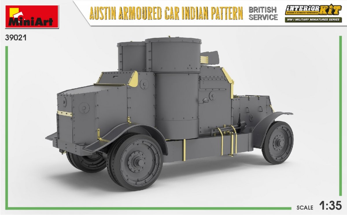 Miniart 39021 AUSTIN ARMOURED CAR INDIAN PATTERN. BRITISH SERVICE. INTERIOR KIT 1/35 – Bild 9