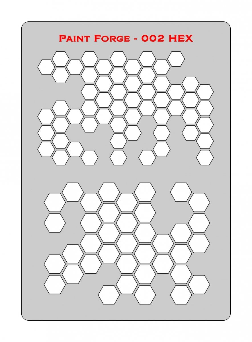Pochoir Paint Forge PFST002M - HEXAGONAL 2