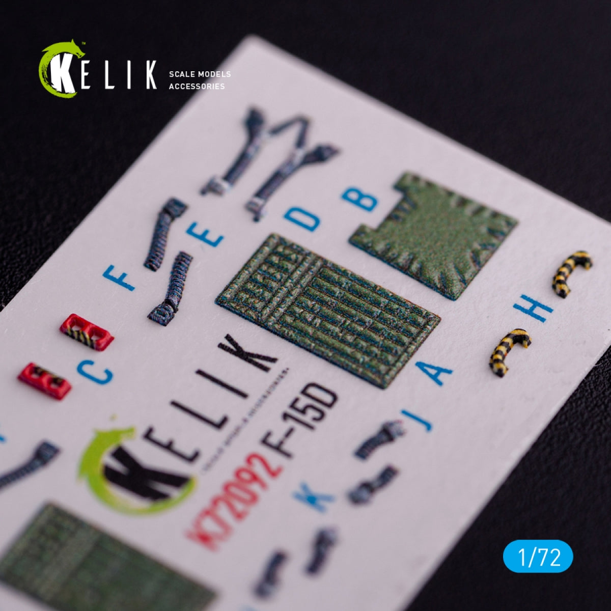KELIK K72092 F-15D - interior 3D decals for FineMolds kit 1/72 – Bild 6