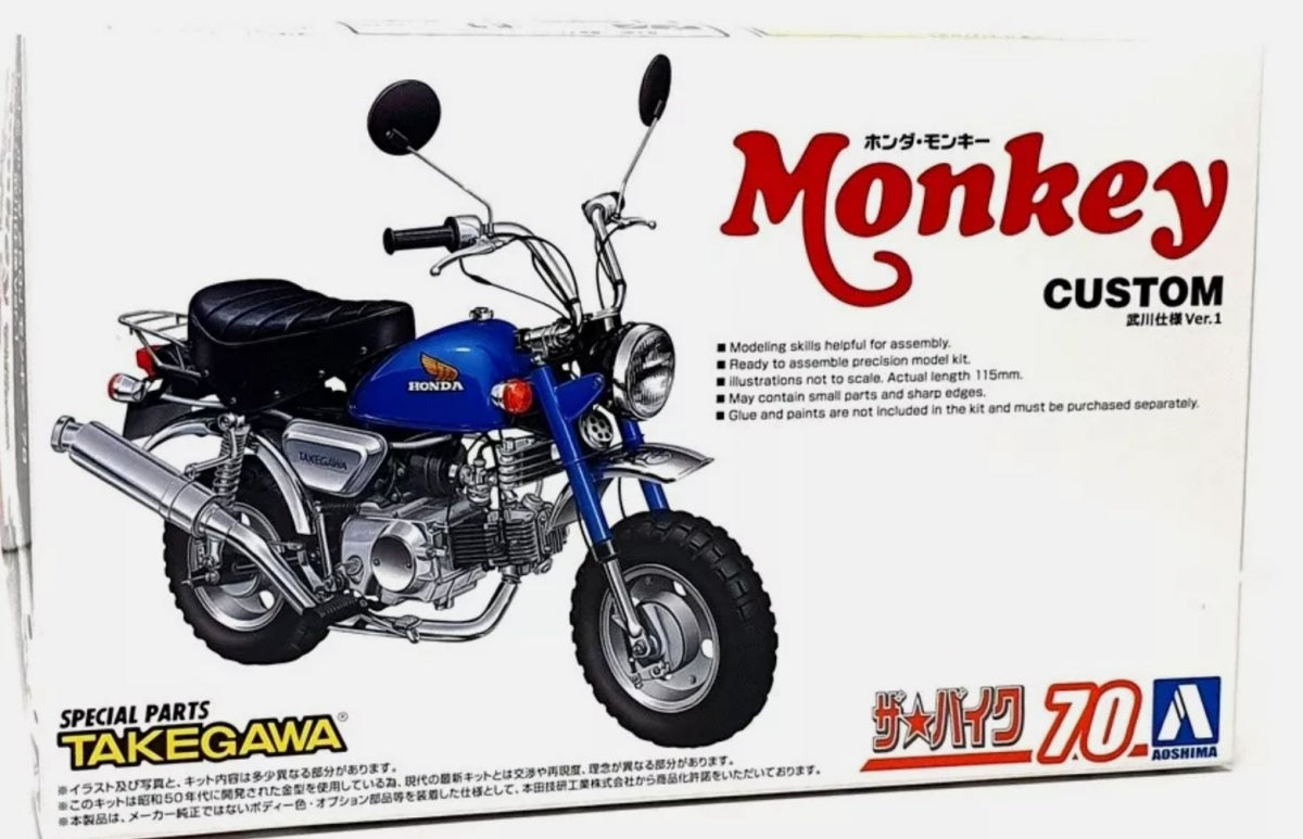 Aoshima 06296 Honda Z50J Monkey '78 Custom Takegawa Ver.1 1/12