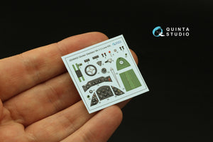 Quinta Studio QD48402 Gloster Gladiator MKII 3D-Printed &amp;amp; coloured Interior on decal paper (I Love Kit) 1/48 – Bild 4