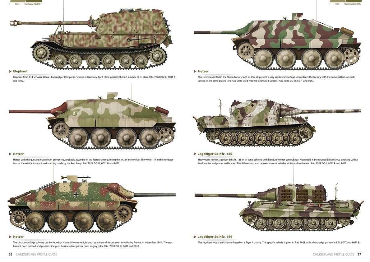 AK Interactive AK403 1945 GERMAN COLORS. CAMOUFLAGE PROFILE GUIDE (English) – Bild 2
