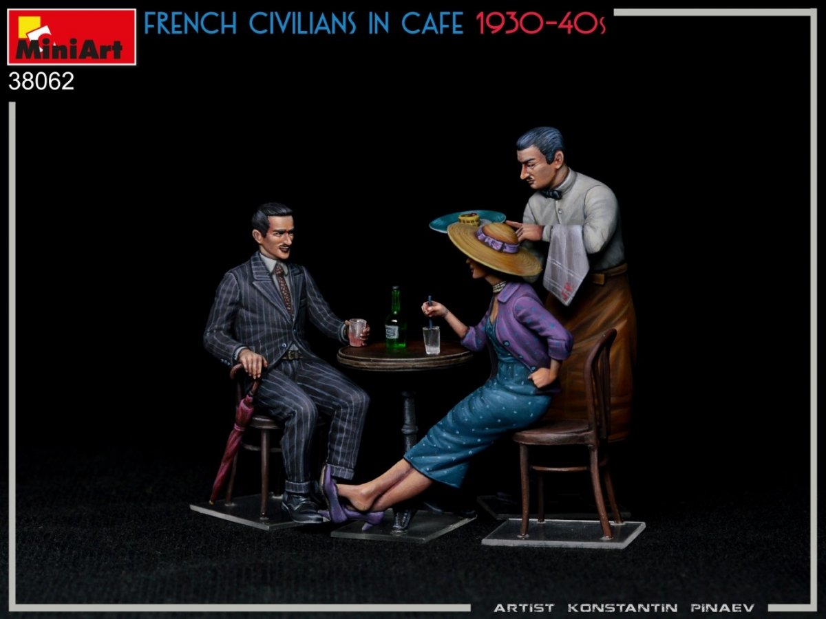 MiniArt 38062 FRENCH CIVILIANS IN CAFE 1930-40S 1/35 – Bild 5