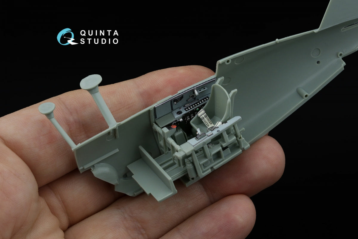 Intérieur imprimé en 3D et coloré sur papier décalcomanie Quinta Studio QD48540 F3F-2 (Academy/Accurate Miniatures) 1/48  – image 5
