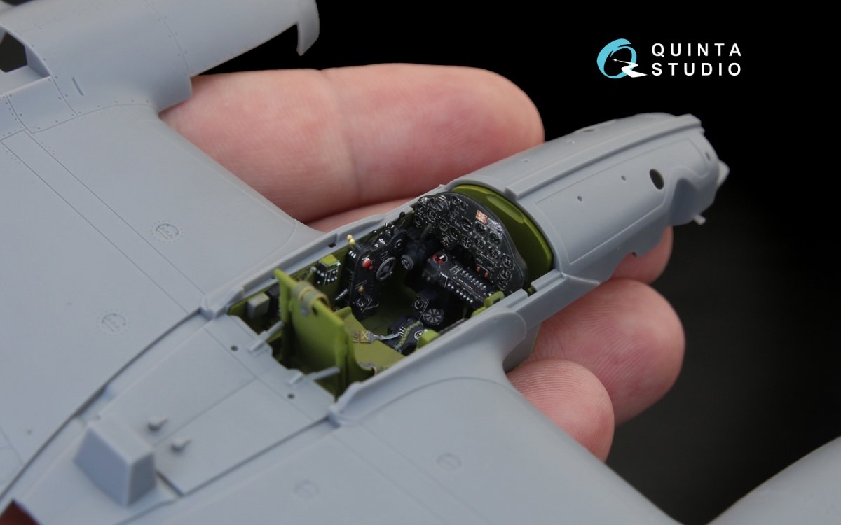 Quinta Studio QD48122 P-38H 3D-Printed &amp;amp; coloured Interior on decal paper (for Tamiya kit) 1/48 – zdjęcie 6