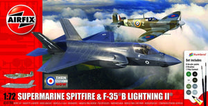 Airfix 50190 Starter Set - Then and Now Spitfire Mk.Vc &amp;amp; F-35B Lightning II 1/72