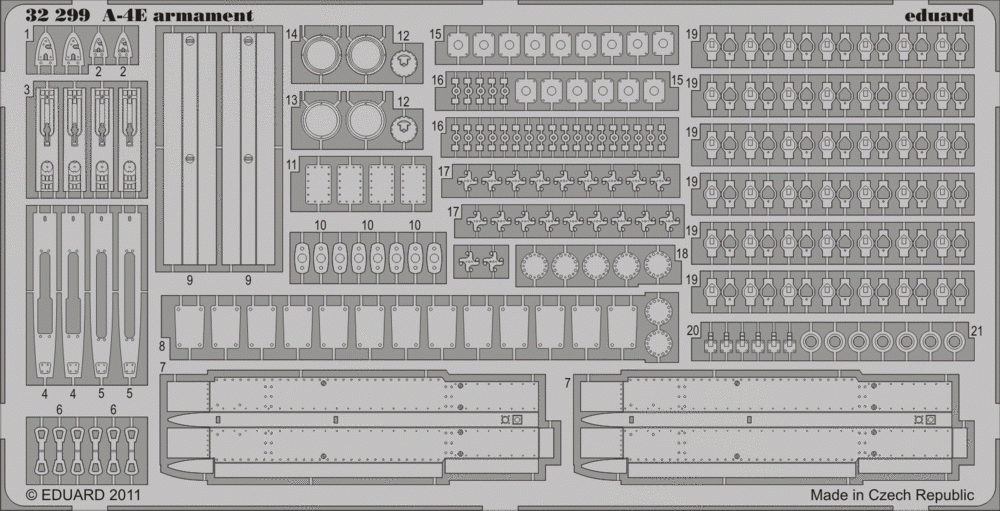 Eduard 32299 A-4E armament TRUMPETER 1/32