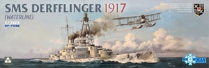 Takom 7039 SMS Derfflinger 1917 (Waterline with 3D printed FF-33E) 1/700