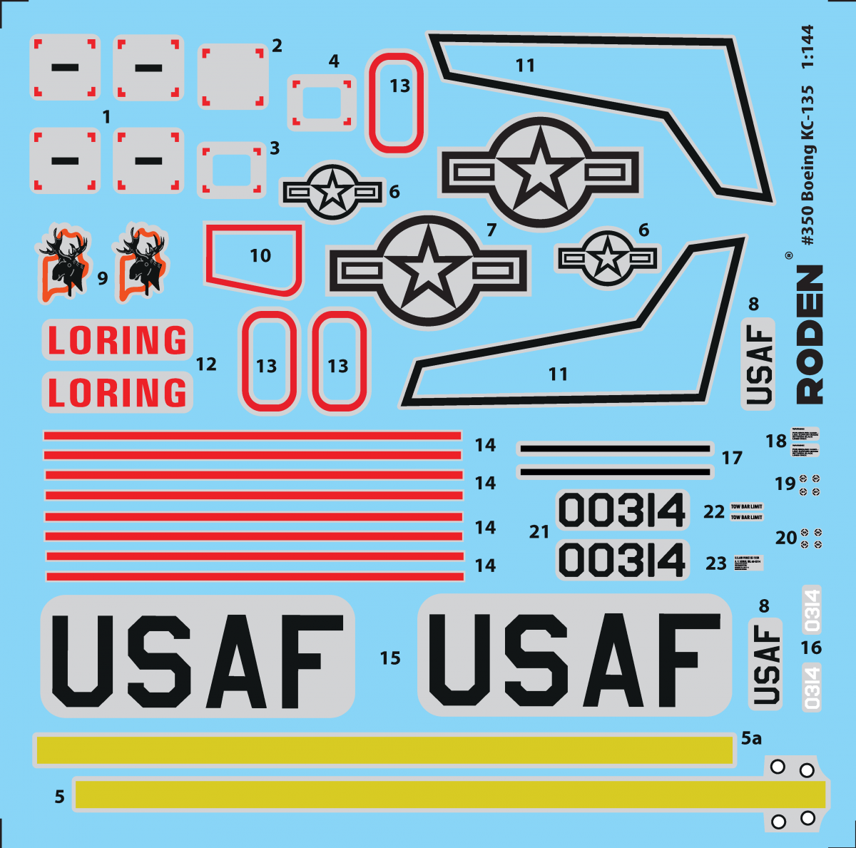 Roden 350 Boeing KC-135R Stratotanker 1/144 – imagen 3