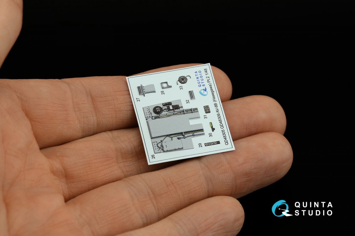 Quinta Studio QD48309 AV-8B Late 3D-Printed &amp;amp; coloured Interior on decal paper (Hasegawa) 1/48 – zdjęcie 6