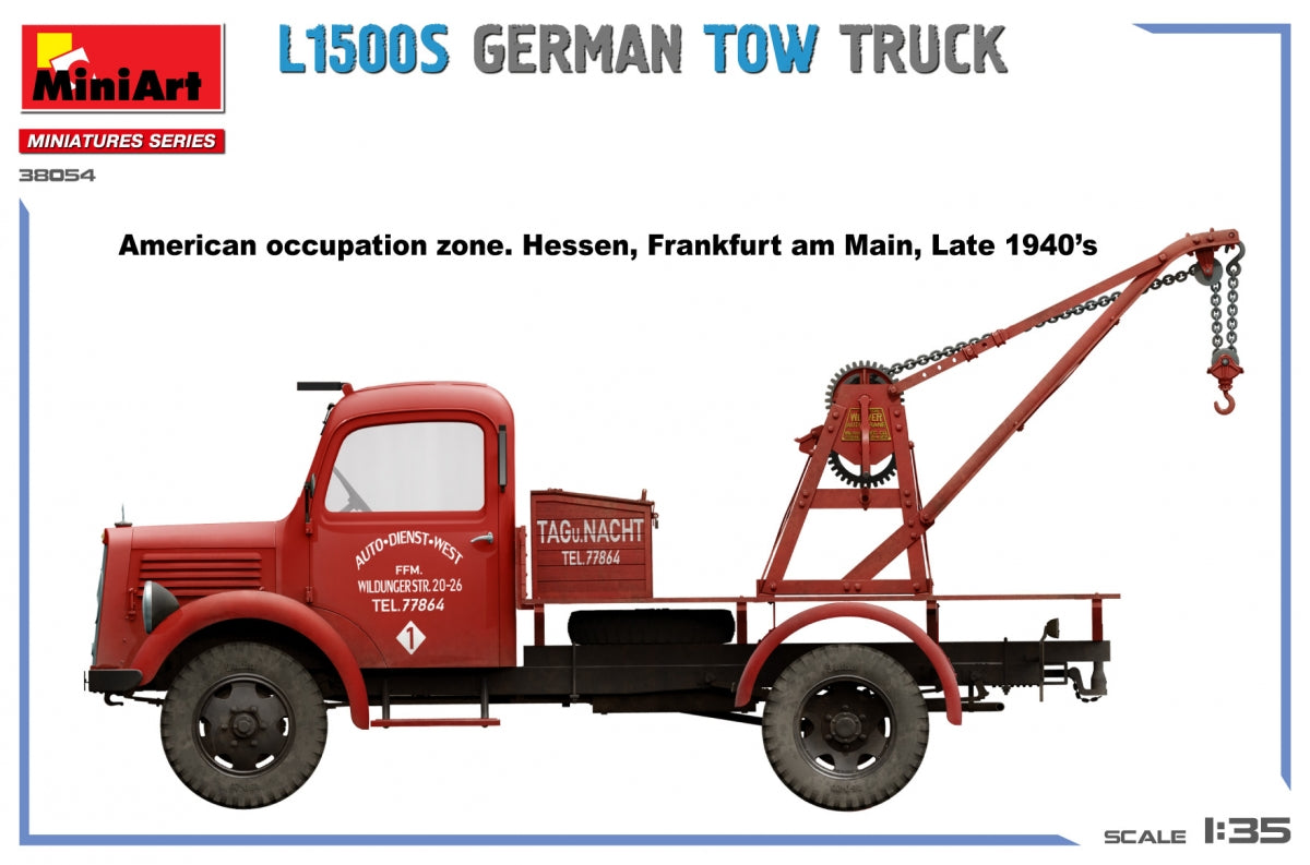 MiniArt 38054 L1500S GERMAN TOW TRUCK 1/35 – zdjęcie 4