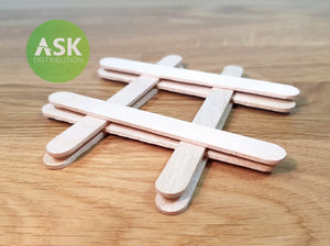 ASK T0070 Wooden Stick 92 x 9 mm (8 pcs)