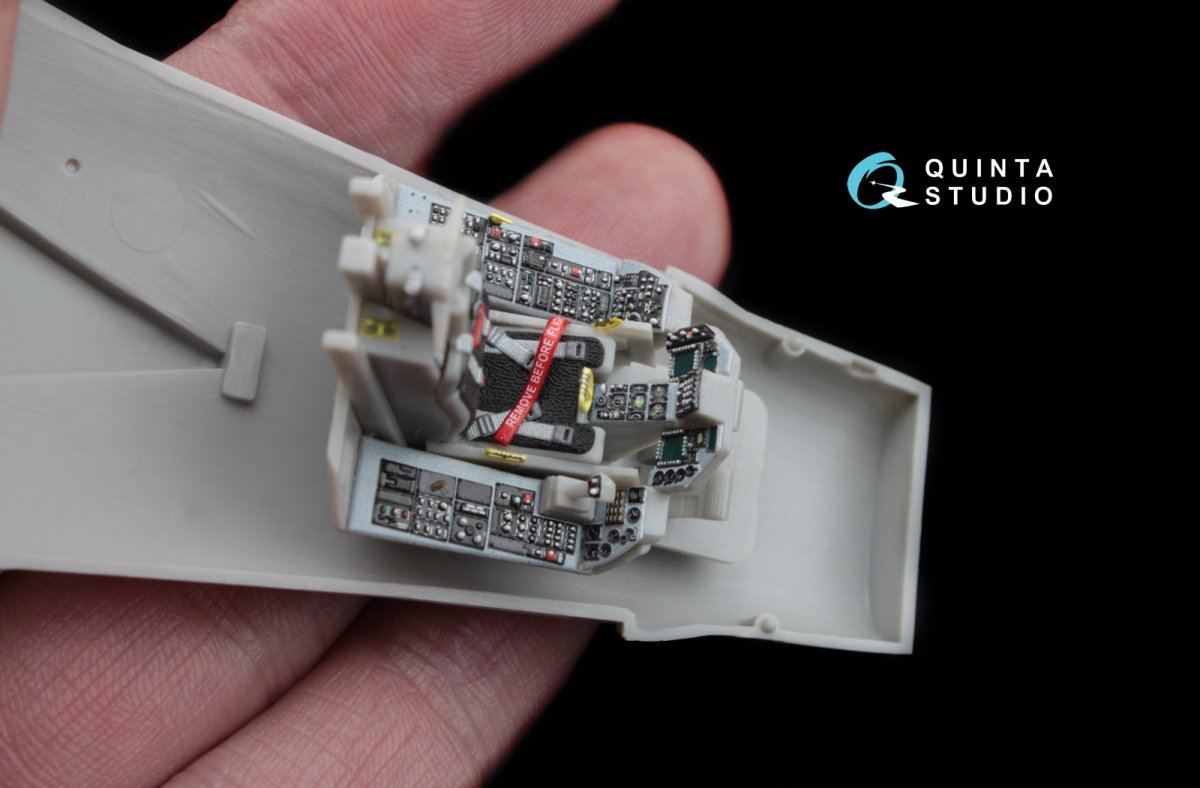 Quinta Studio QD48035 F-16С 3D-Printed &amp;amp; coloured Interior on decal paper (for Hasegawa kit) 1/48 – immagine 2