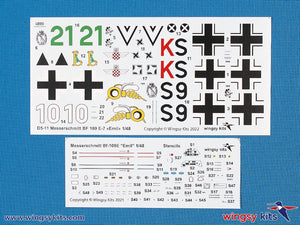 Wingsy Kits D5-11 German WWII Fighter MESSERSCHMITT Bf 109 E-7 1/48 – Bild 10