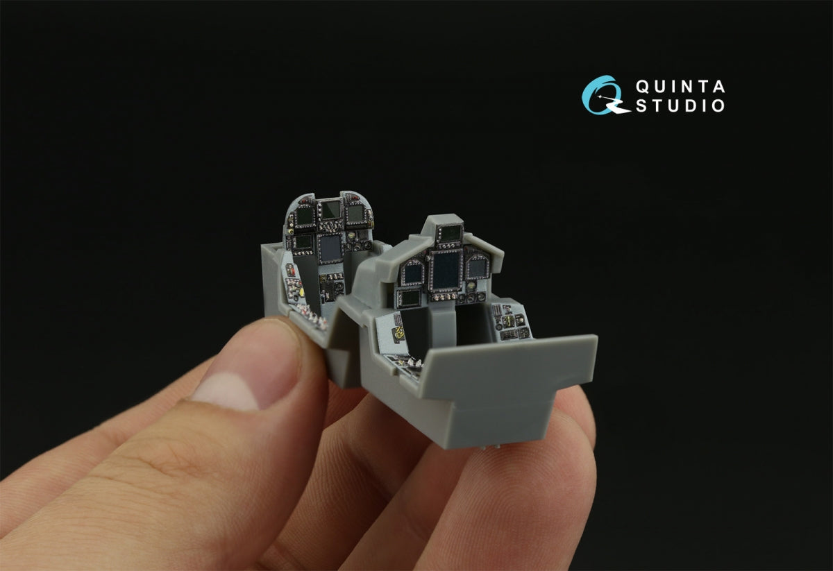 Intérieur imprimé en 3D et coloré sur papier décalcomanie pour F/A-18F tardif / EA-18G (Hobby Boss) (petite version) Quinta Studio QDS-48373 (échelle 1/48). – image 6
