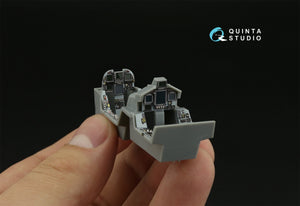 Intérieur imprimé en 3D et coloré sur papier décalcomanie pour F/A-18F tardif / EA-18G (Hobby Boss) (petite version) Quinta Studio QDS-48373 (échelle 1/48). – image 6