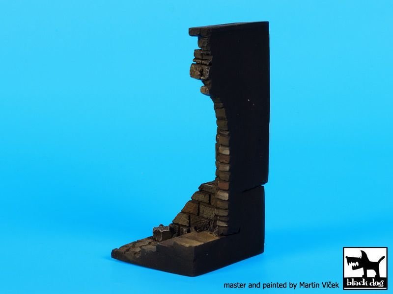 Black Dog D35072 Ruined entrance with stairs base 1/35 – zdjęcie 2