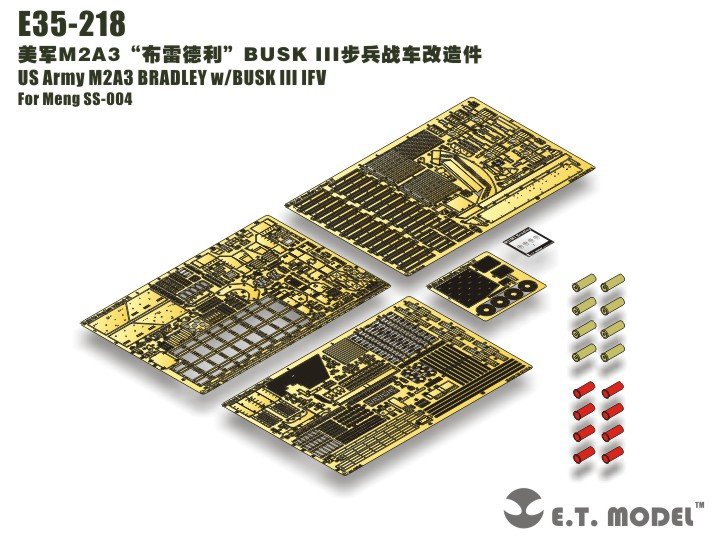 ET Model E35-218 US Army M2A3 BRADLEY w/BUSK III IFV (For Meng SS-004) (1/35)