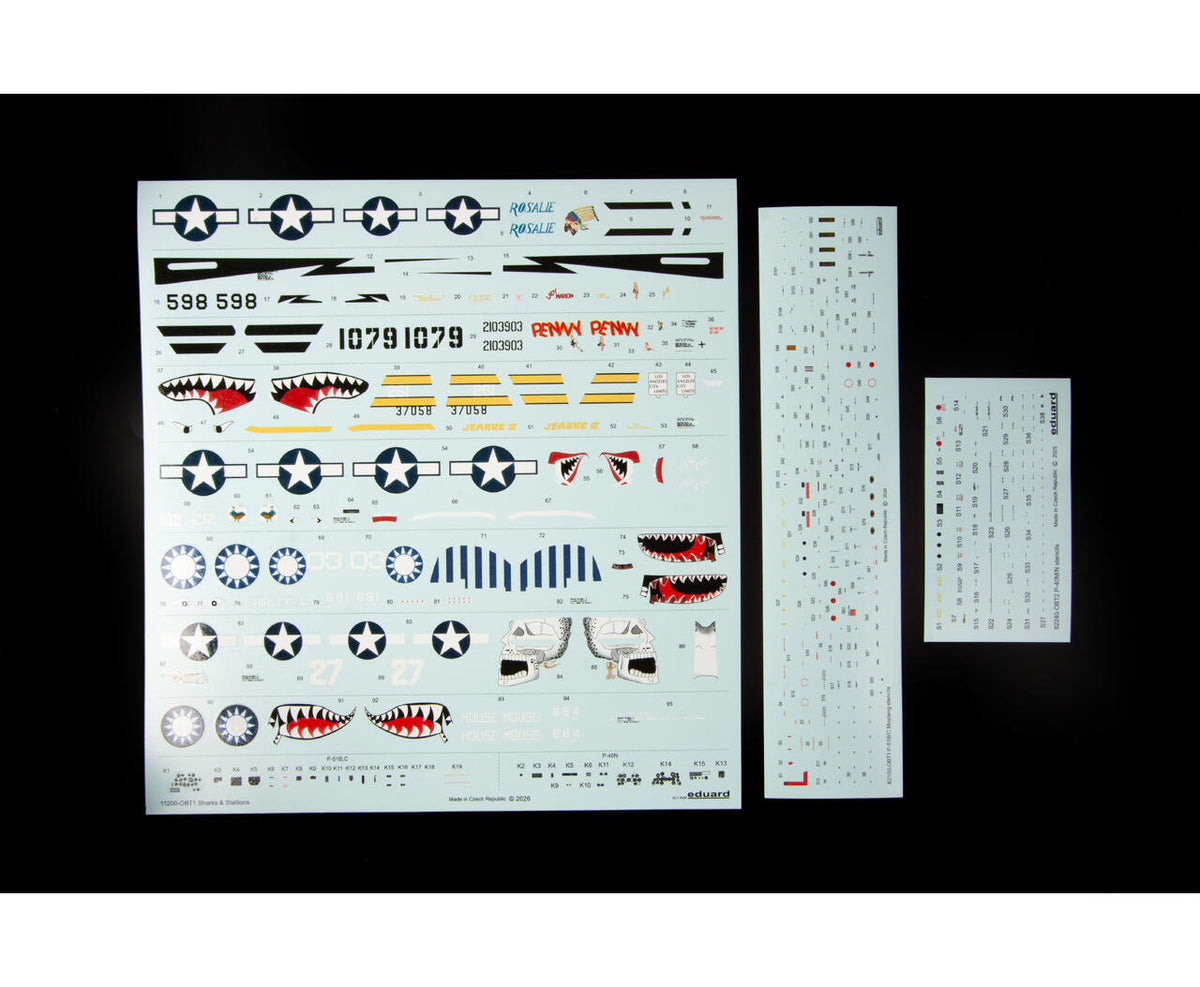 Eduard 11200 Sharks and Stallions DUAL COMBO P-40 N and P-51 B/C 1/48 – Bild 6