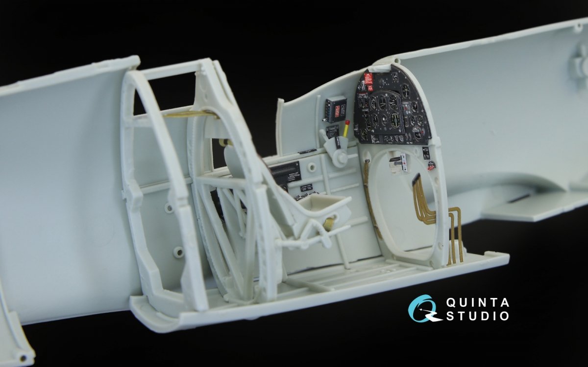 Intérieur imprimé en 3D et coloré sur papier décalcomanie pour Spitfire Mk. IX (Quinta Studio QD32044) (pour maquette Revell) au 1/32 – image 10