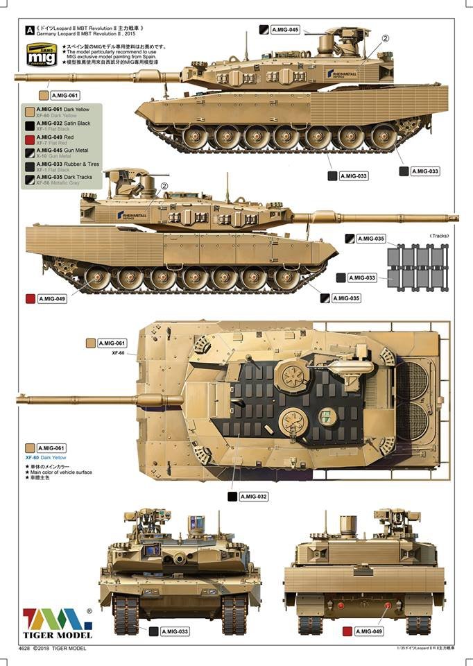 Tiger Model 4628 LEOPARD II REVOLUTION II MBT 1/35 – immagine 3