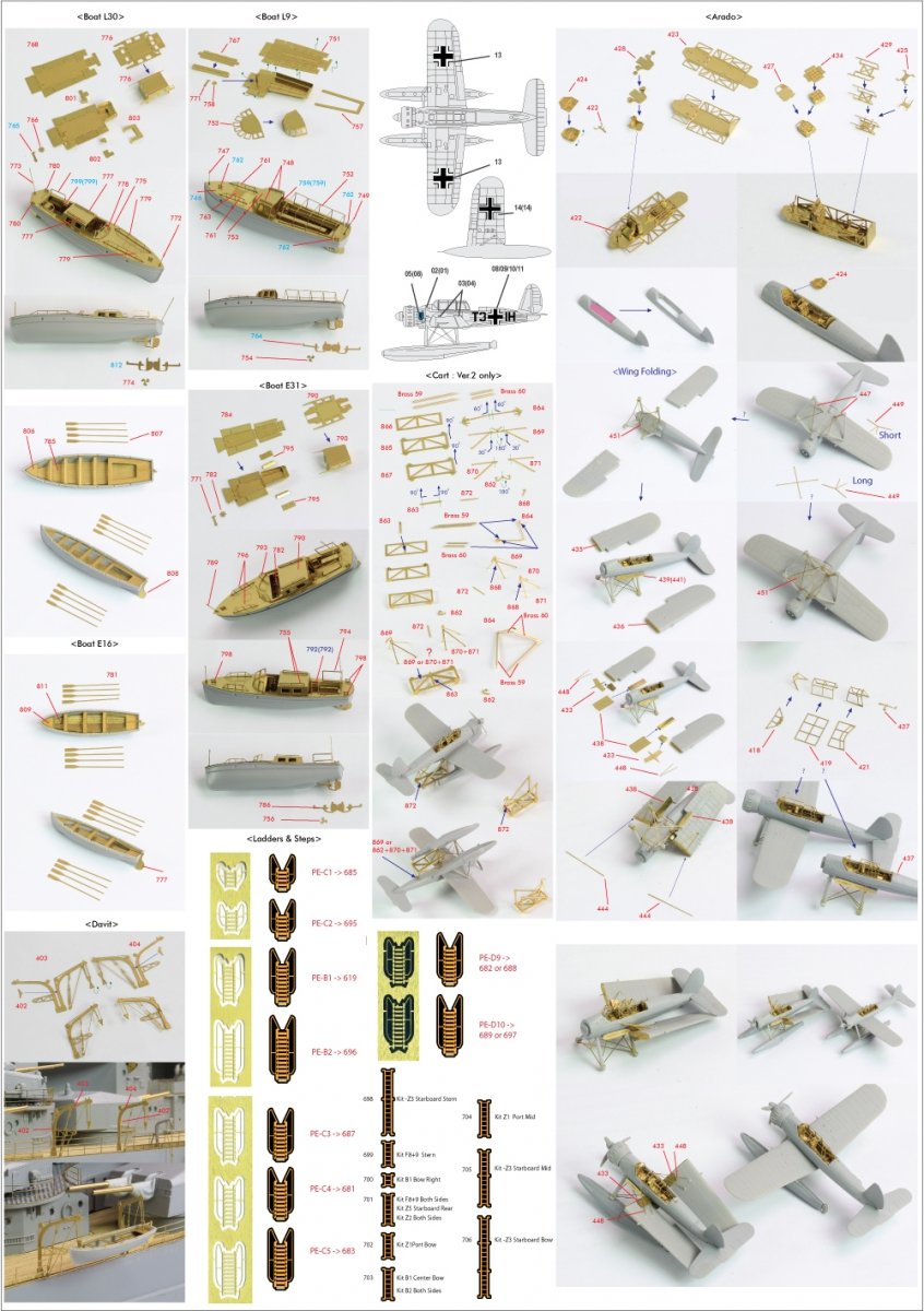 Pontos 23001F2 BISMARCK 1941 Detail Up Set Basic Ver.2 1/200 – image 21