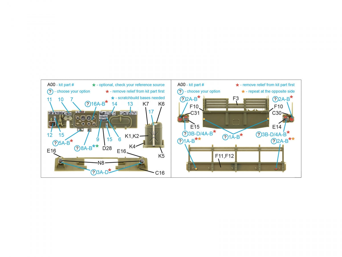 Quinta Studio QD35122 M54 Family 3D-Printed coloured Interior on decal paper (AFV club) 1/35 – Bild 2