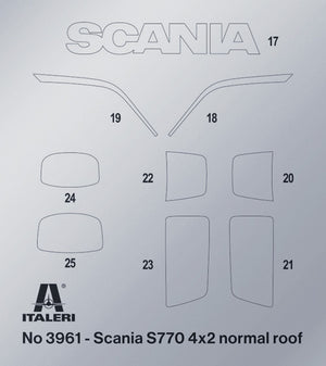 Italeri 3965 Scania 770 S V8 White Cab 1/24 – zdjęcie 11