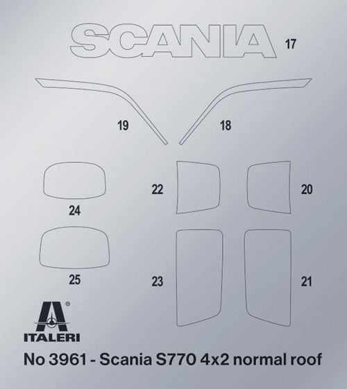 Italeri 3965 Scania 770 S V8 White Cab 1/24 – zdjęcie 11