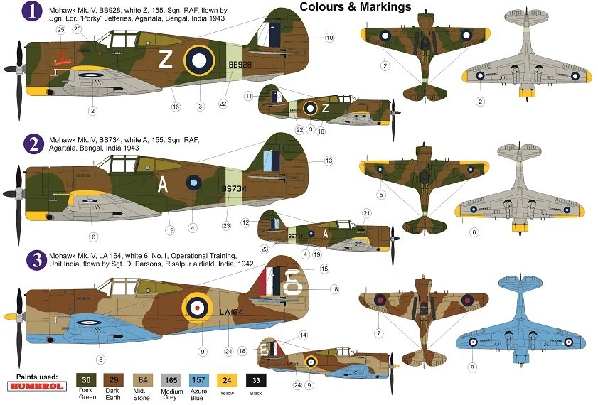 AZ Model AZ7643 Mohawk Mk.IV &amp;#39;Over CBI&amp;#39; 1/72 – immagine 2