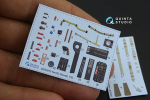 Quinta Studio QD32075 He 162 3D-Printed &amp;amp; coloured Interior on decal paper (for Revell kit) 1/32 – immagine 2
