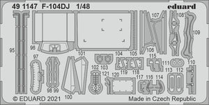 Eduard FE1147 F-104DJ for KINETIC 1/48 – Bild 2