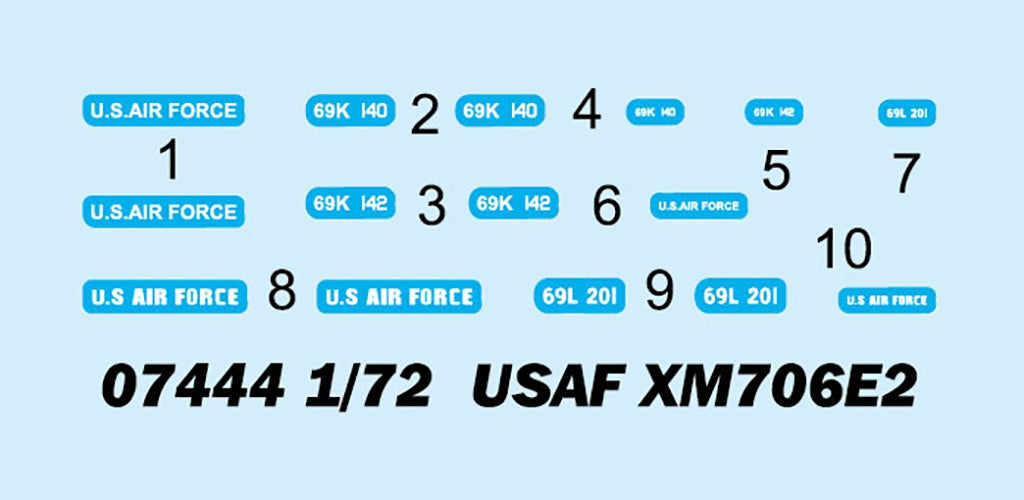 Trumpeter 07444 USAF XM706E2 1/72 – immagine 4