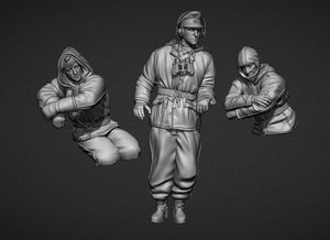 Panzer Art FI35-100 Équipage de tourelle d&amp;#39;hiver allemand (chars PzIII et PzIV) 1/35