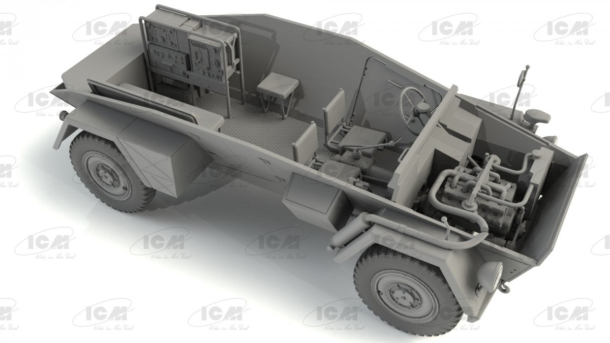 ICM 35110 Sd.Kfz. 247 Ausf.B, German Command Armoured Vehicle 1/35 – imagen 8