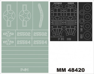 Montex MM48420 P-61A HOBBY BOSS 81730 1/48