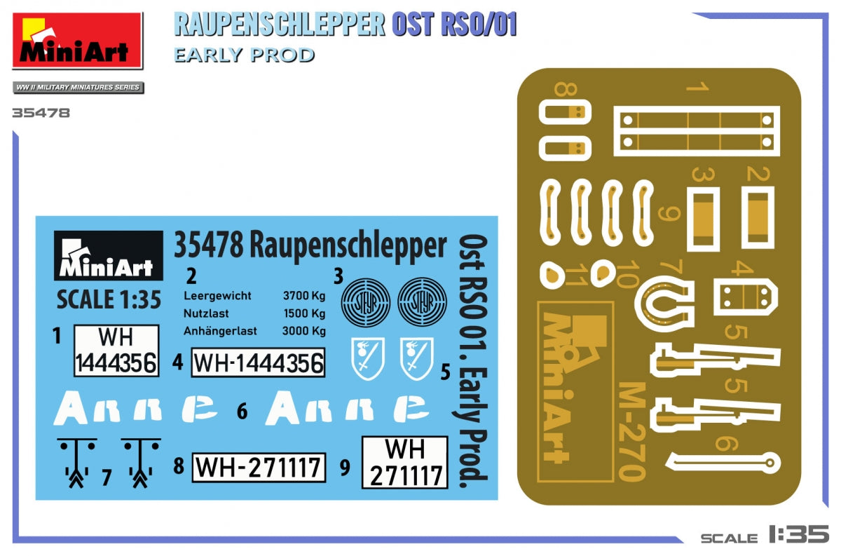 Miniart 35478 RAUPENSCHLEPPER OST RSO/01. EARLY PROD 1/35 – Bild 2
