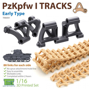 T-Rex Studio TR86001 PzKpfw I Chenilles Type ancien pour Ausf.A uniquement 1/16