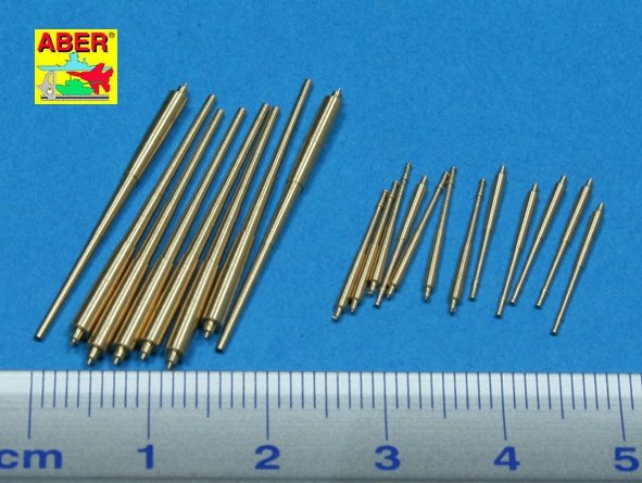 Aber 350L-45 Set of barrels 203mm x 8; 105mm x 12 for Prinz Eugen class crusies 1/350 – Bild 2