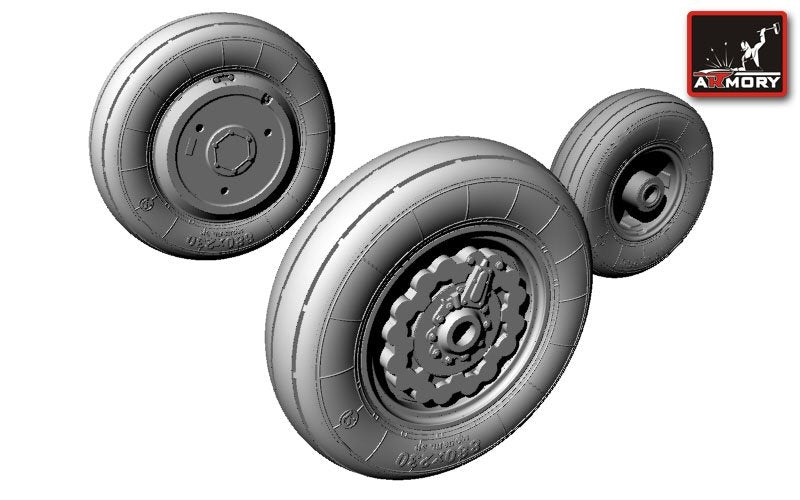 Armory Models AW48007 Sukhoj Su-7BKL wheels 1/48