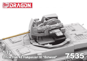 Dragon 7535 3.7cm FlaK 43 Flakpanzer IV &amp;quot;Ostwind&amp;quot; 1/72 – imagen 5