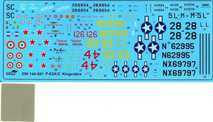 Dora Wings 14401 BELL P-63A P-63C KINGCOBRA Fighter DOUBLE KIT 1/144 – Bild 6