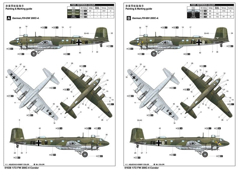 Trumpeter 01638 Focke-Wulf Fw 200C-4 Condor 1/72 – Bild 2