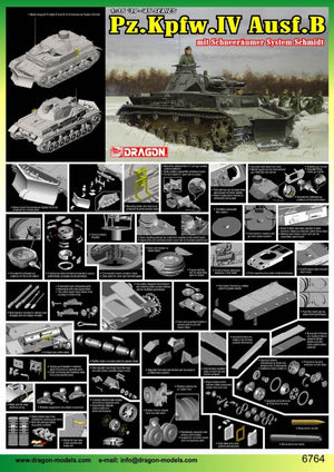 Dragon 6764 Pz.Kpfw.IV Ausf.B mit Schneeraumer System Schmidt 1/35 – zdjęcie 4