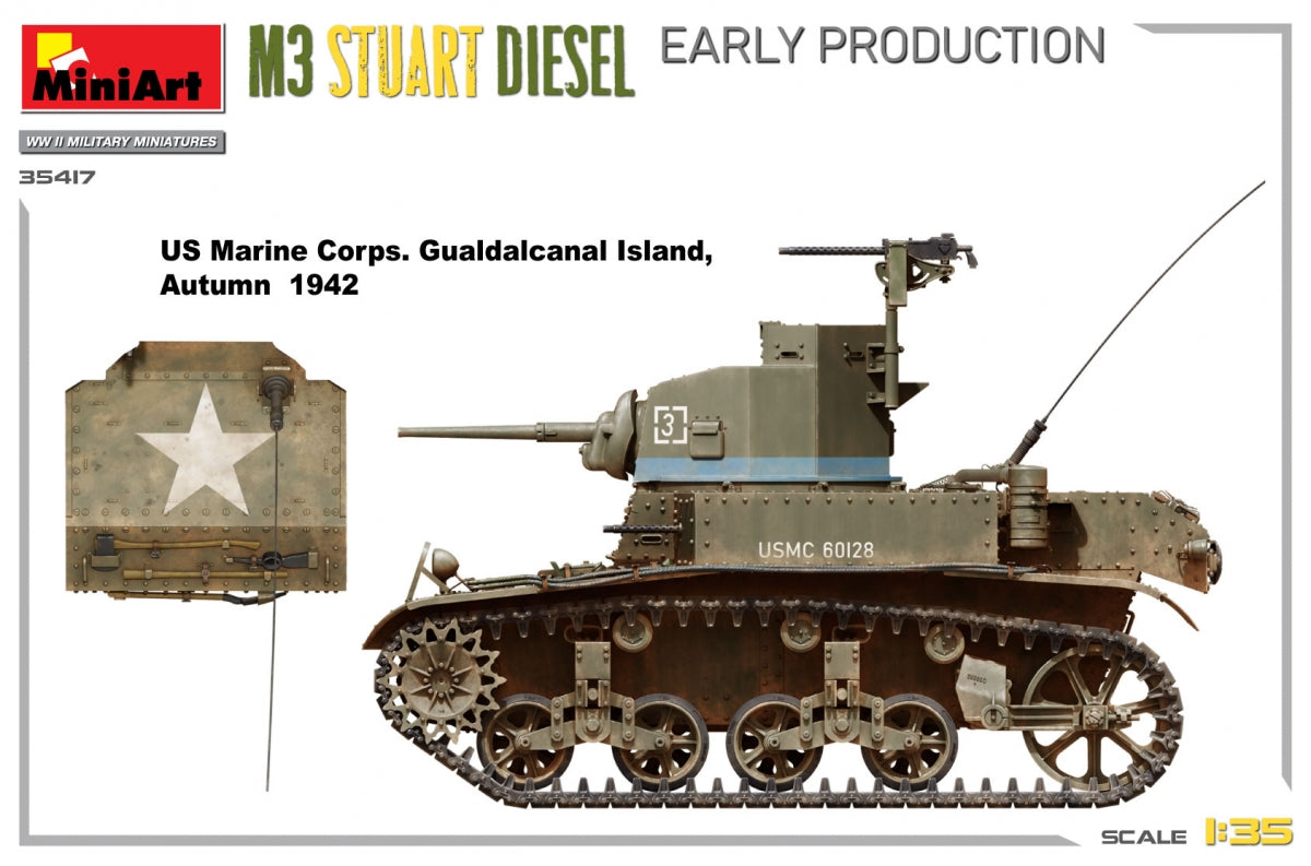 MiniArt 35417 M3 Stuart Diesel Early Production 1/35 – immagine 5