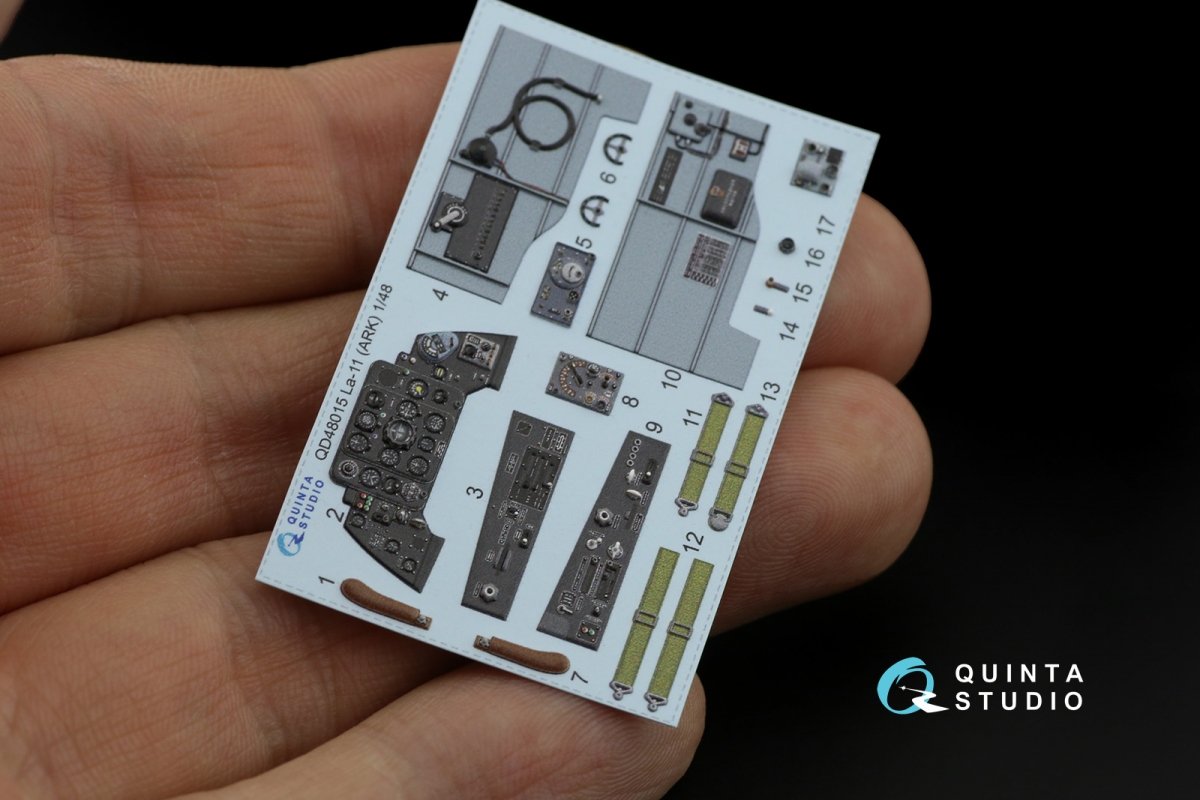 Quinta Studio QD48015 La-11 3D-Printed &amp;amp; coloured Interior on decal paper (ARK) 1/48 – zdjęcie 4