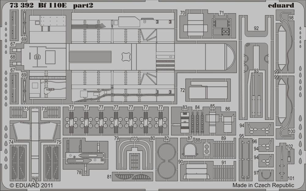 Eduard 73392 Bf 110E S. A. 1/72 AIRFIX – imagen 3