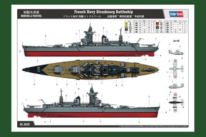 Hobby Boss 86507 French Navy Strasbourg Battleship 1/350 – imagen 2