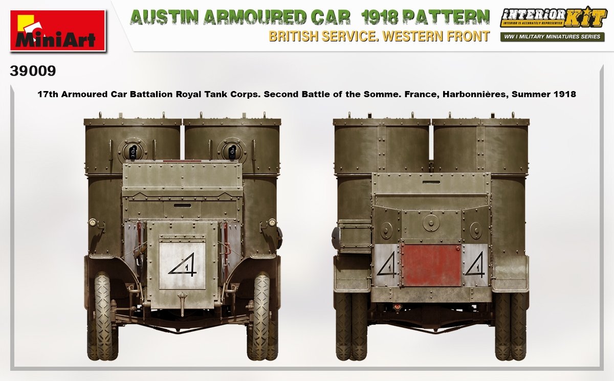 Miniart 39009 AUSTIN ARMORED CAR 1918 PATTERN. BRITISH SERVICE. WESTERN FRONT. INTERIOR KIT 1/35 – image 12