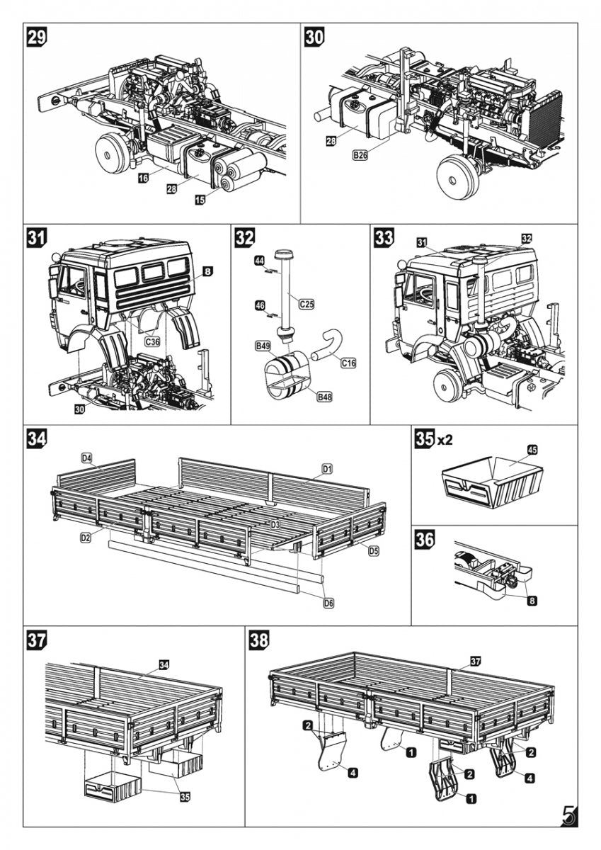 Armory Models 72448-R Camion cargo militaire russe moderne 6×6 mod.43114 1/72 – image 11